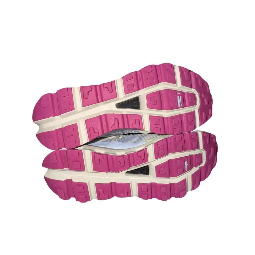On Running Cloudflow Lightweight Women's Running Shoe - White/Pink/Blue 10.5